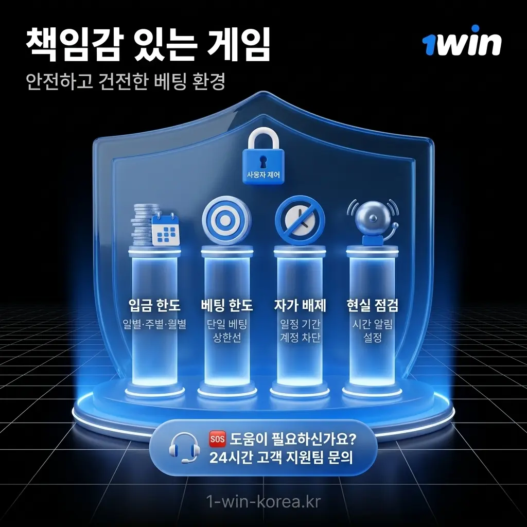 1win 책임감 있는 게임 정책 - 안전하고 건전한 베팅 환경 운영.